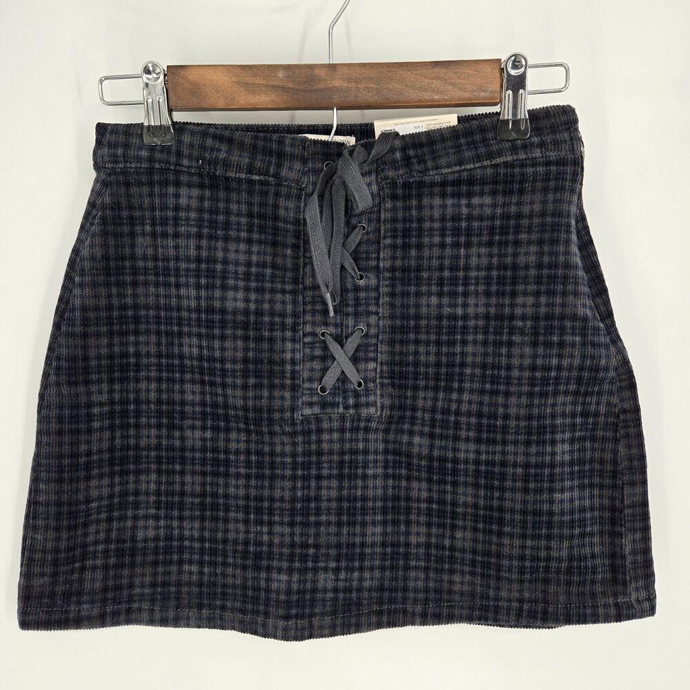 NWT SO Plaid High Rise Mini Skirt 26